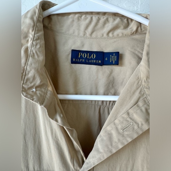 Ralph Lauren Tiered Cargo Dress in Tan - Picture 3 of 4